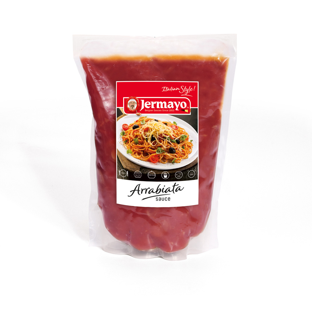 Arrabiatasaus - 4 x pouch 1L - Culinaire sauzen